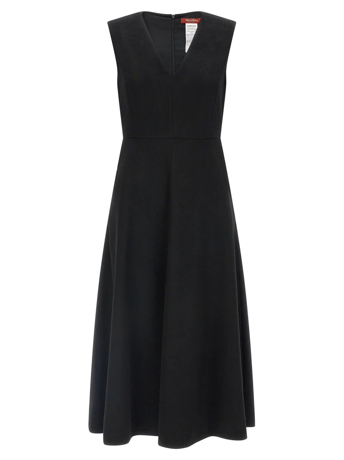 Max Mara Max Mara Black Wool Midi Dress