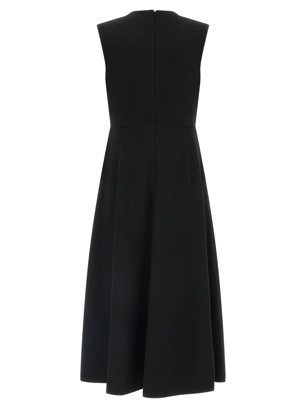 Max Mara Max Mara Black Wool Midi Dress