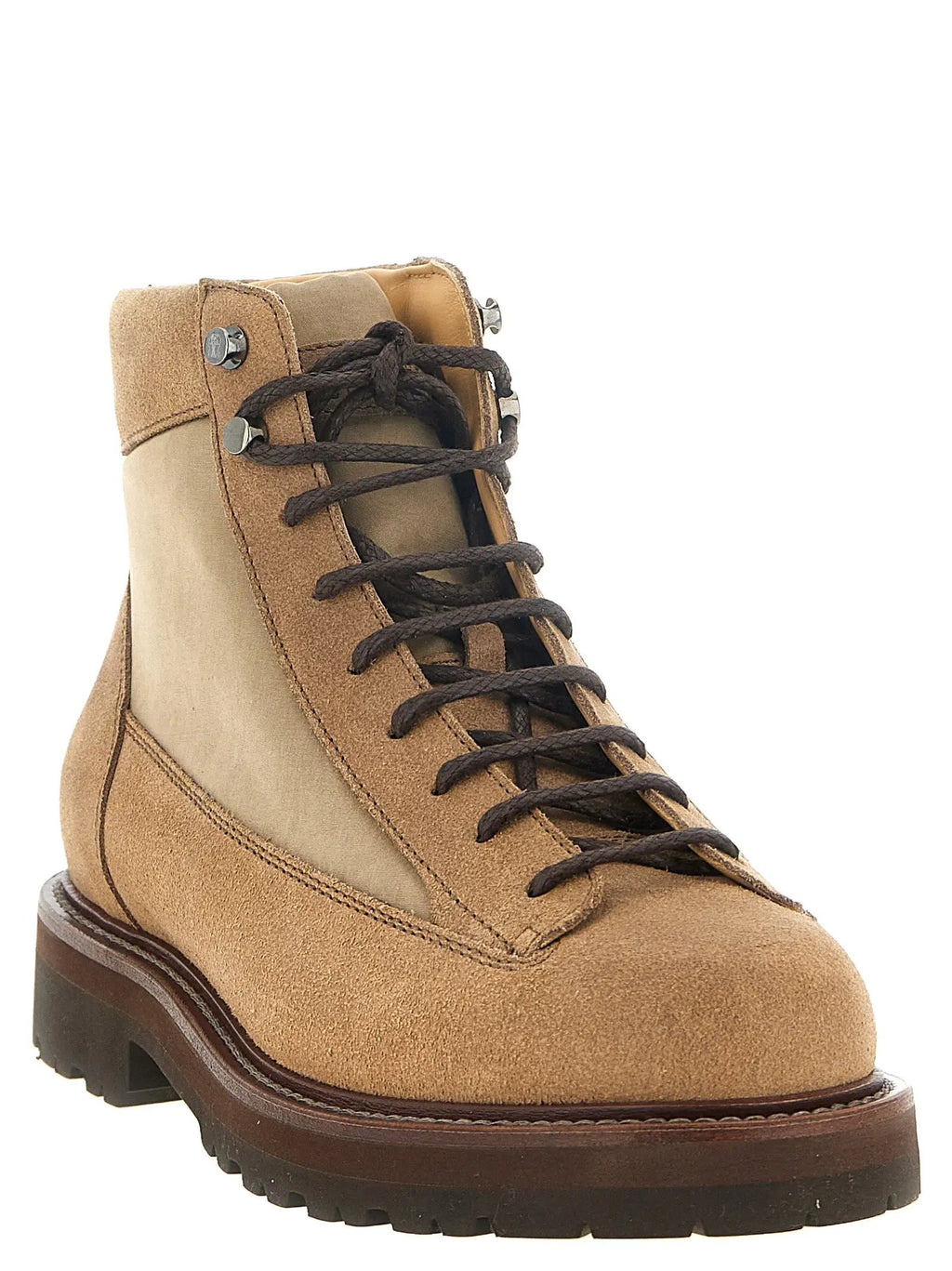 Brunello Cucinelli Brunello Cucinelli Beige Calfskin Ankle Boots