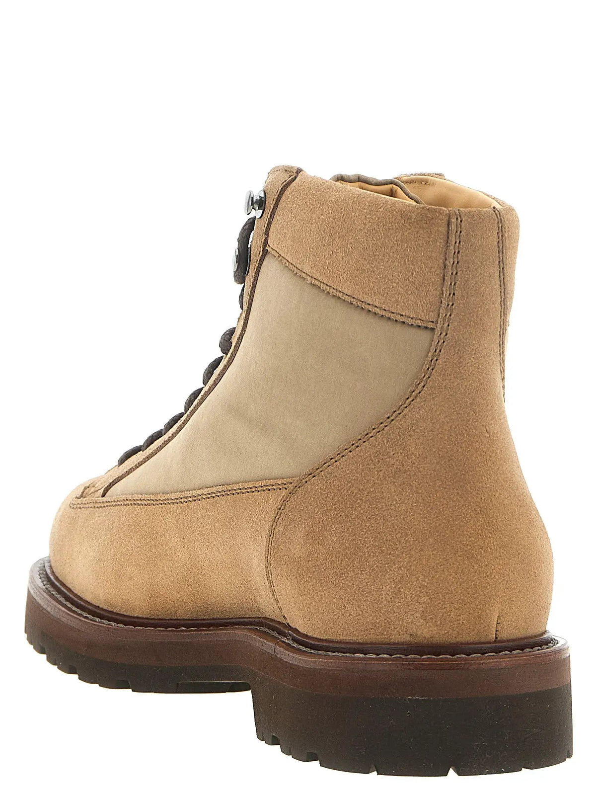 Brunello Cucinelli Brunello Cucinelli Beige Calfskin Ankle Boots