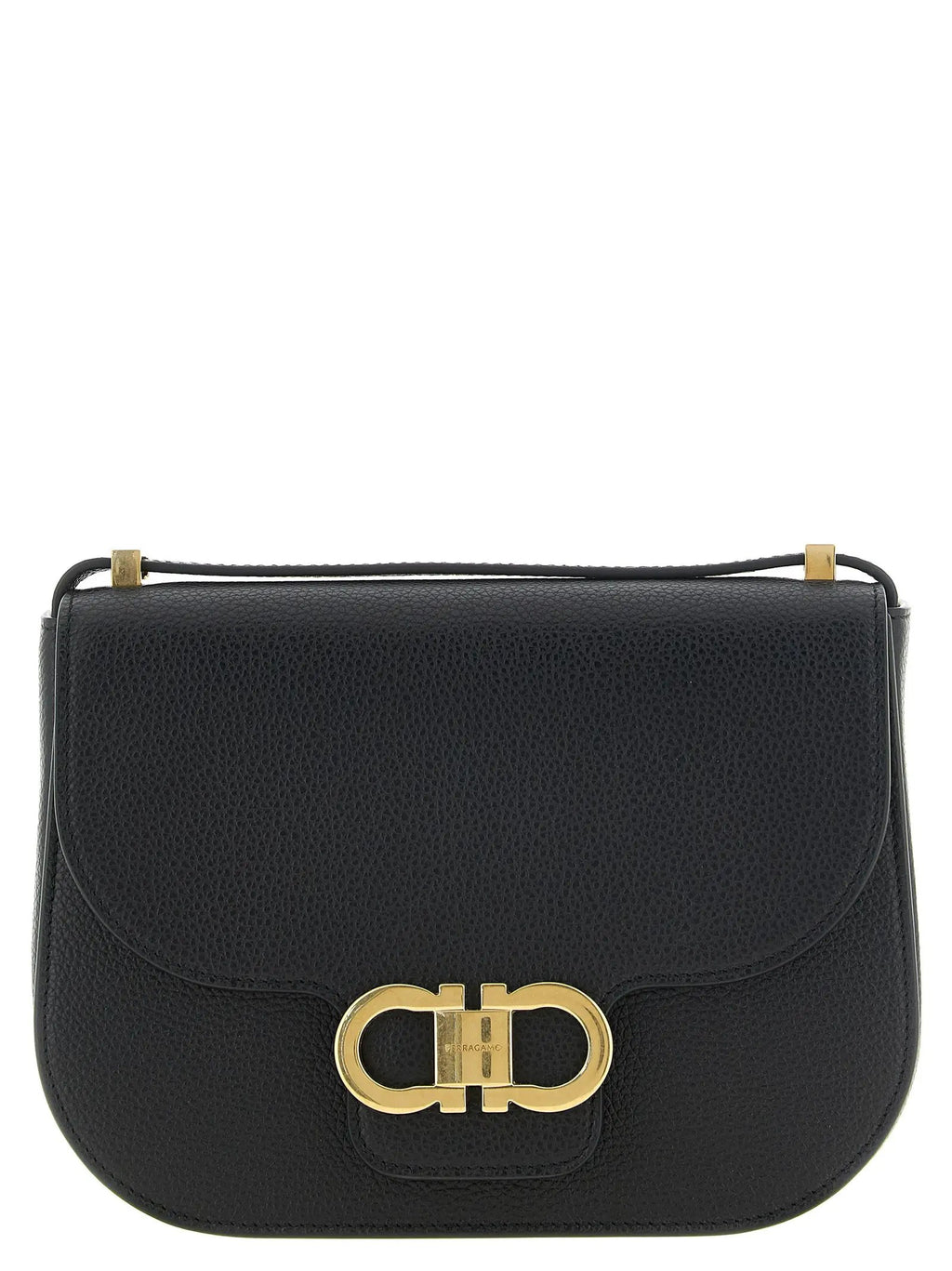 Ferragamo Ferragamo Black Calfskin Crossbody Bag