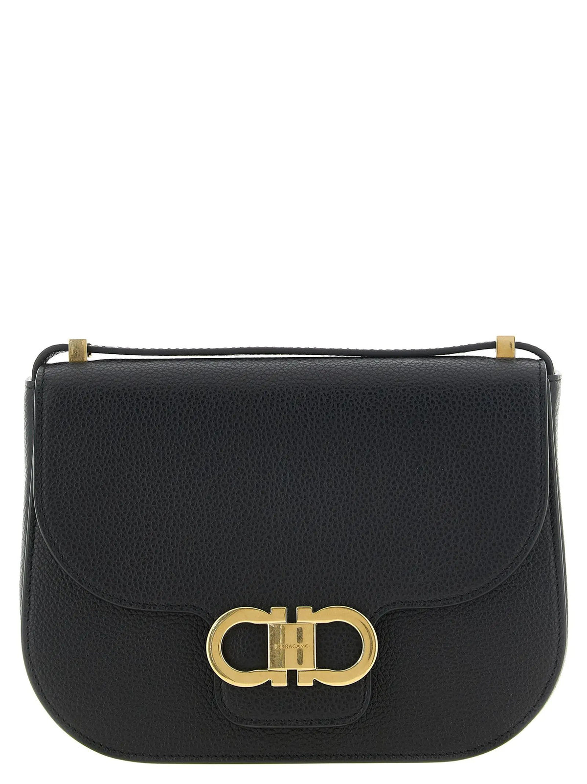 Ferragamo Ferragamo Black Calfskin Crossbody Bag