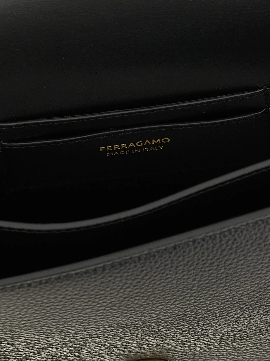Ferragamo Ferragamo Black Calfskin Crossbody Bag