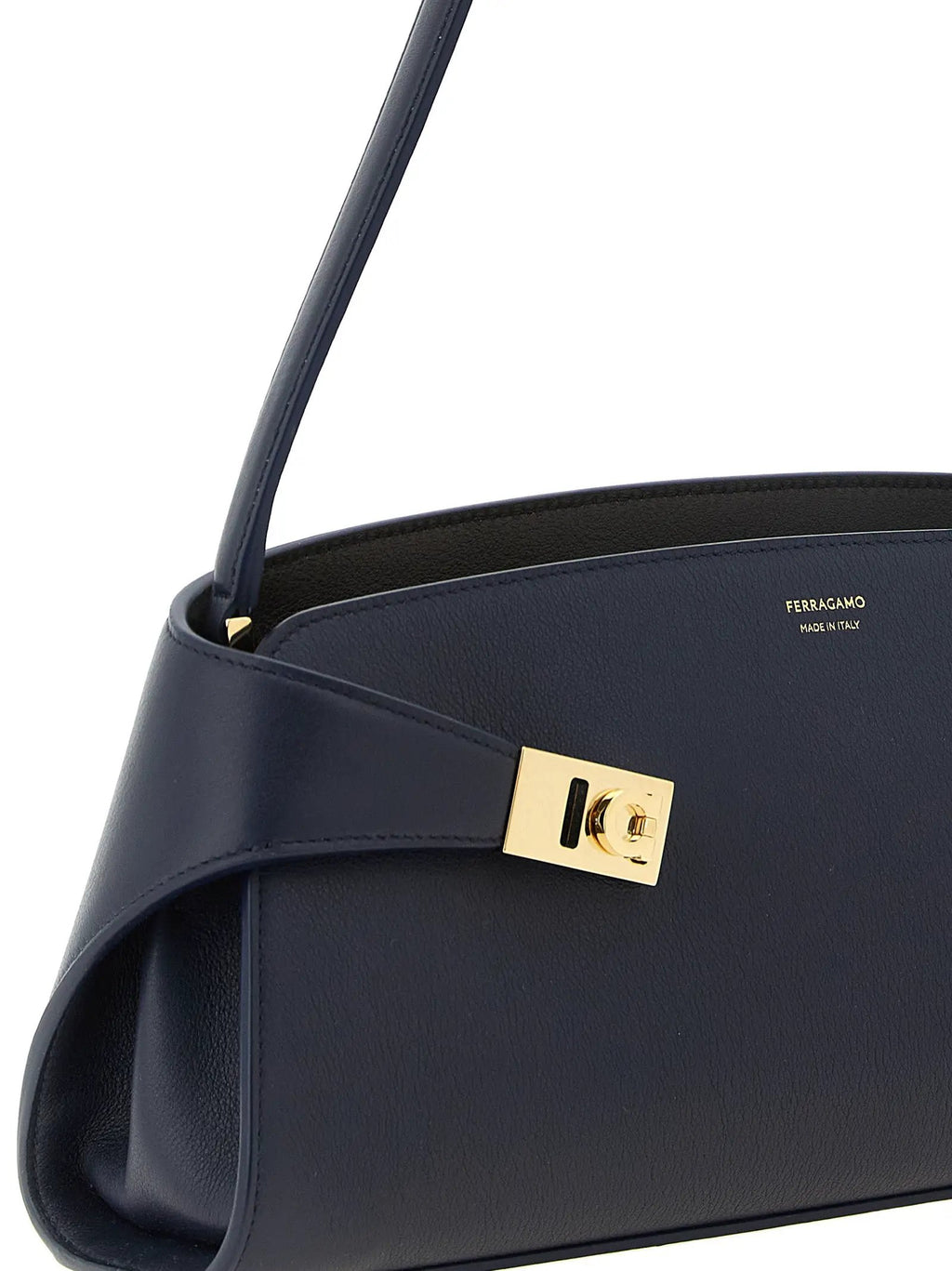 Ferragamo Ferragamo Blue Calfskin Shoulder Bag