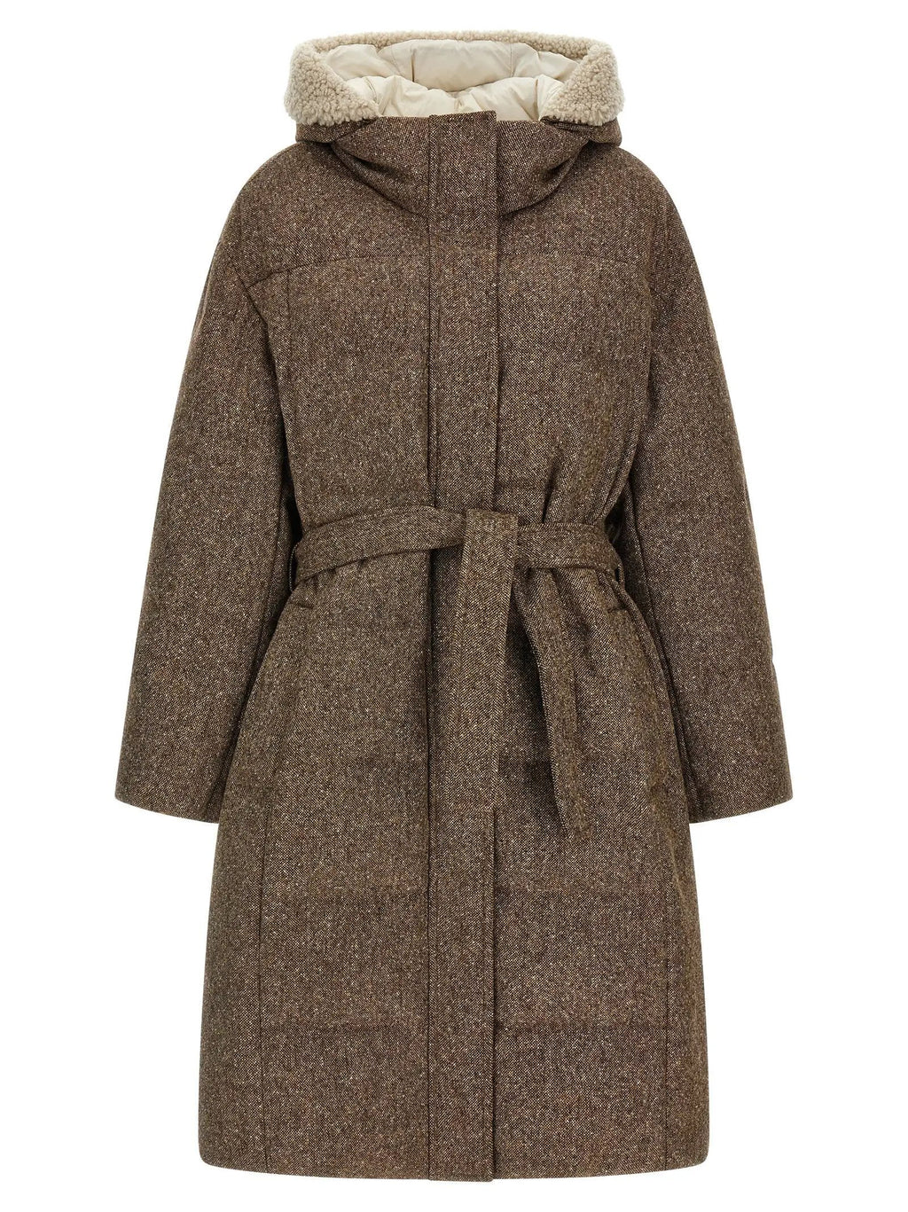 Brunello Cucinelli Brunello Cucinelli Brown Virgin Wool Coat
