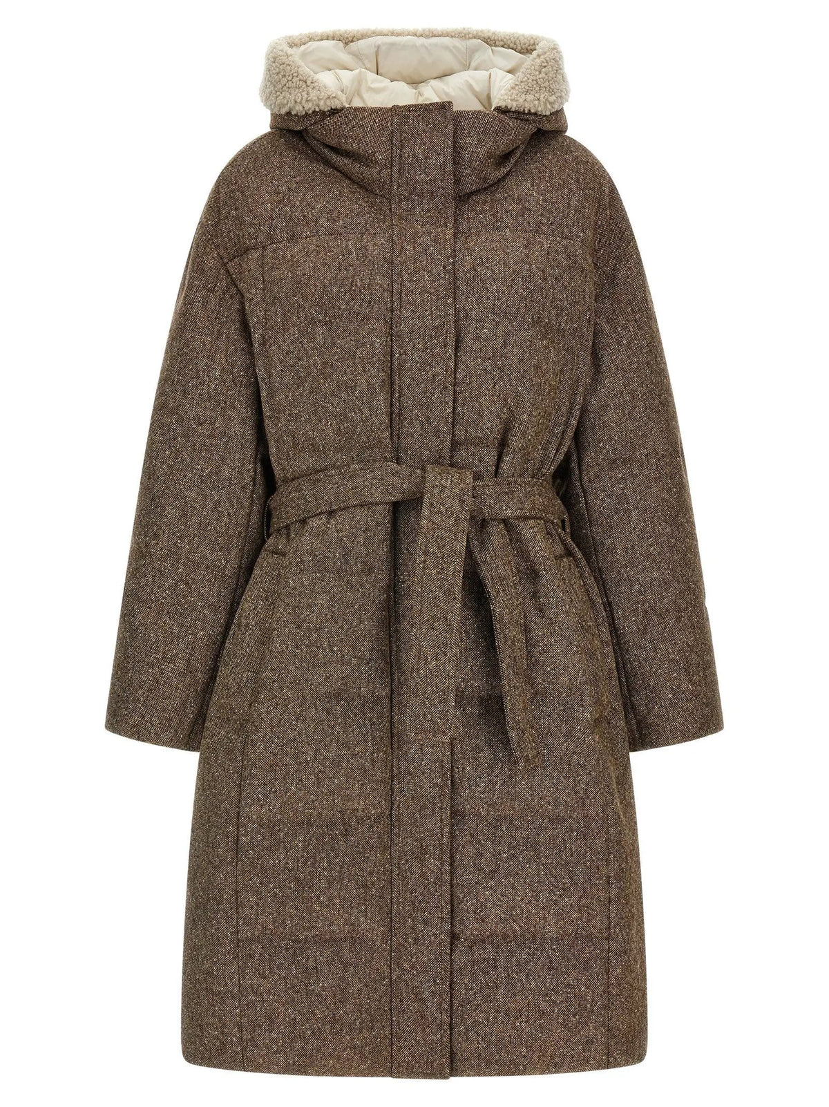 Brunello Cucinelli Brunello Cucinelli Brown Virgin Wool Coat
