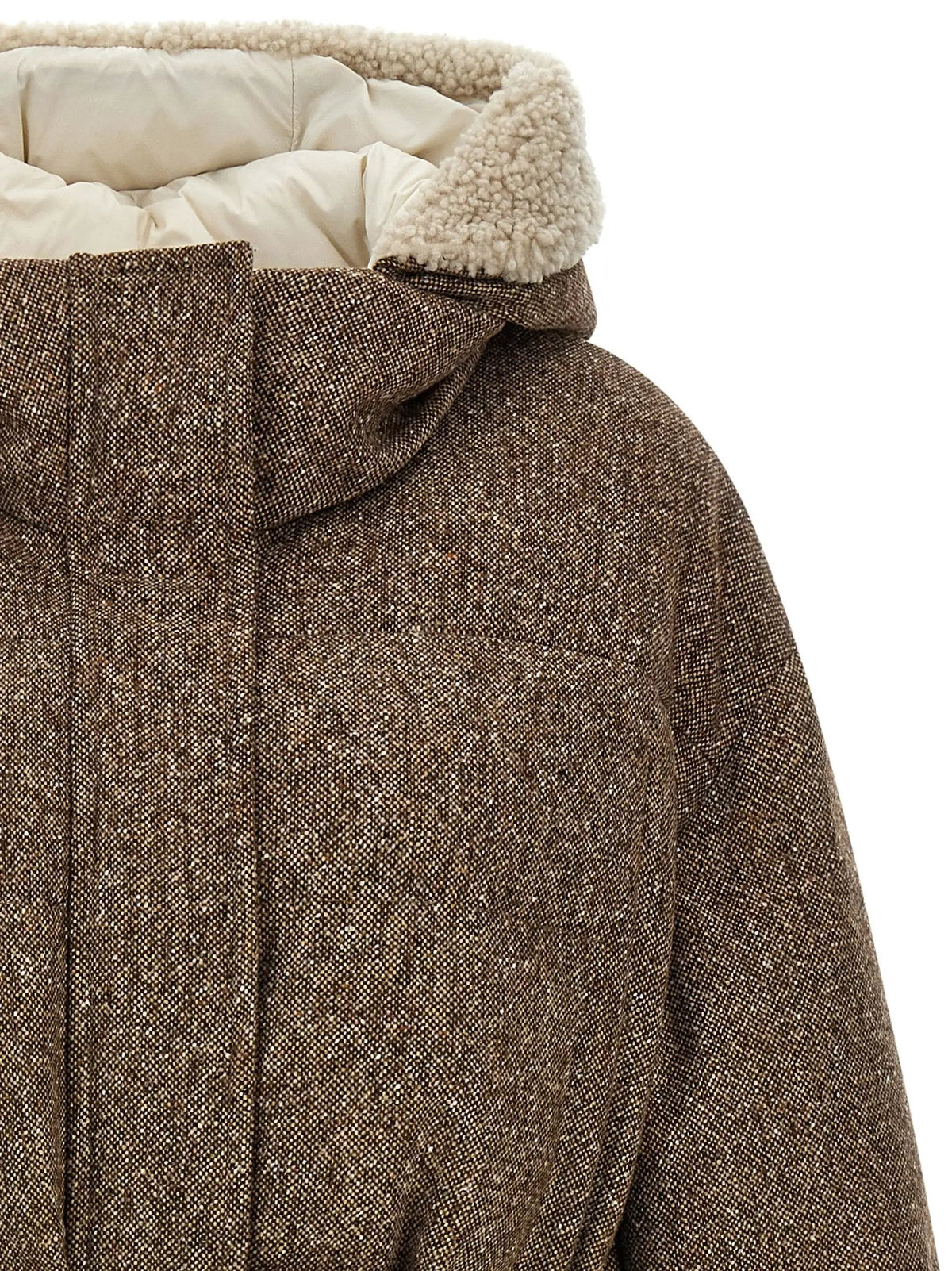 Brunello Cucinelli Brunello Cucinelli Brown Virgin Wool Coat