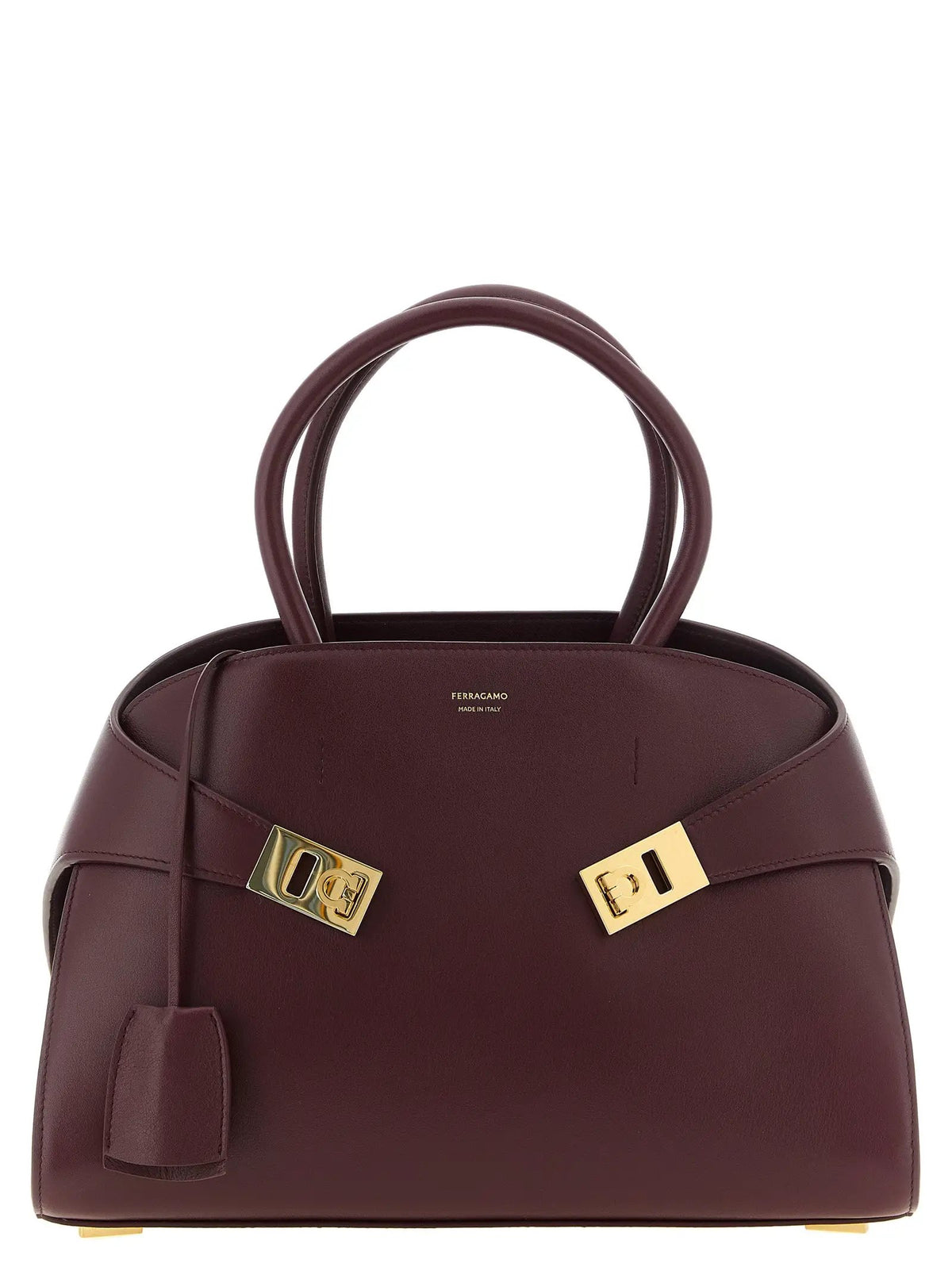 Ferragamo Ferragamo Bordeaux Calfskin Handbag