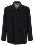 Lardini Lardini Blue Cashmere Full-Length Jacket
