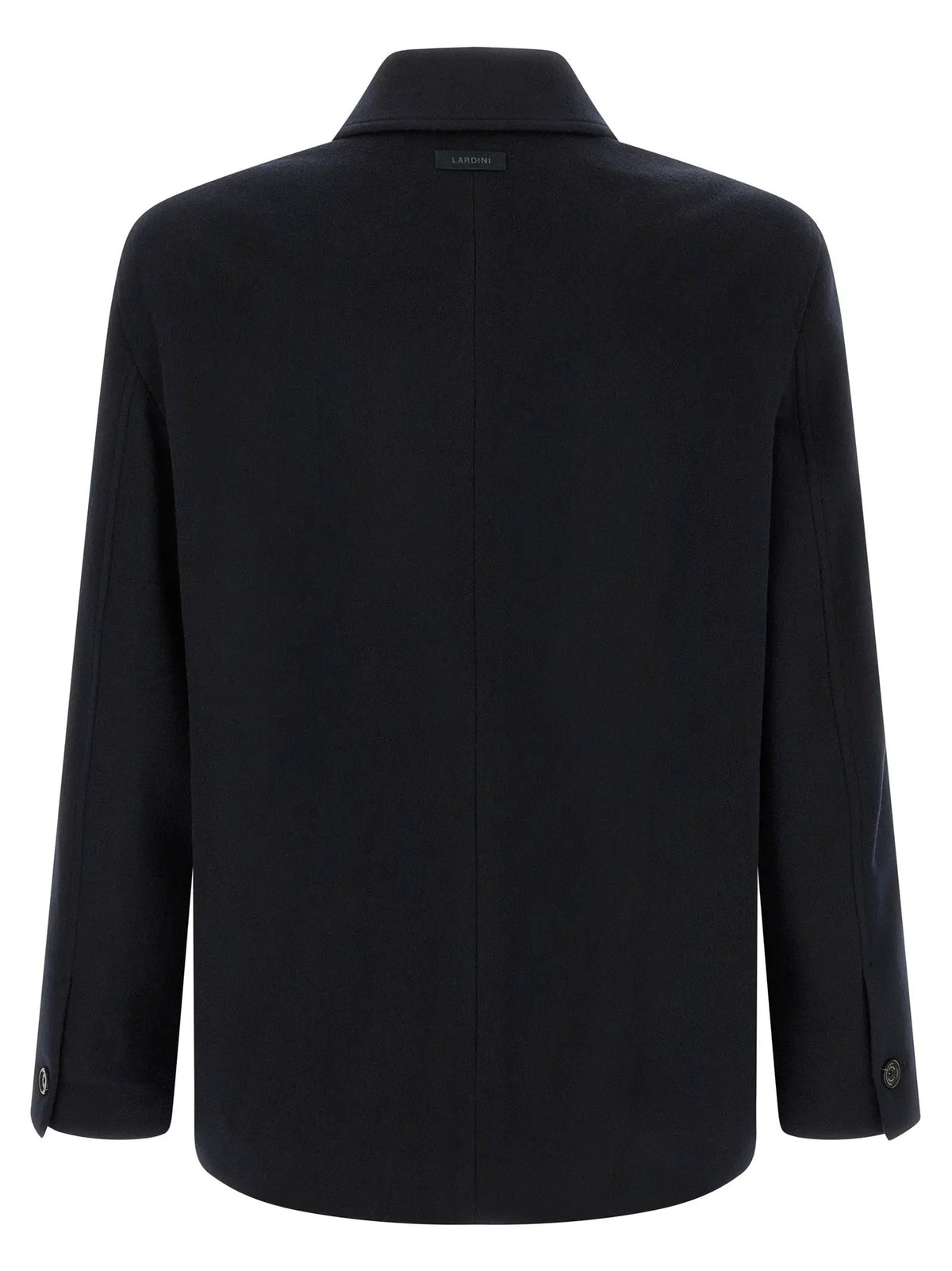 Lardini Lardini Blue Cashmere Full-Length Jacket
