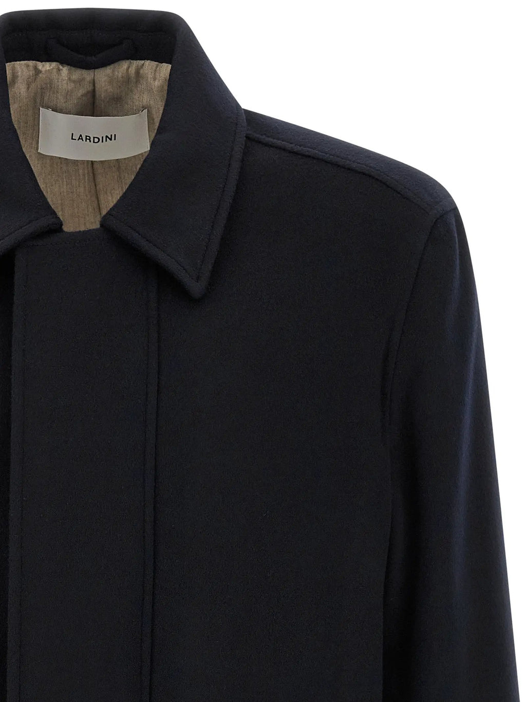 Lardini Lardini Blue Cashmere Full-Length Jacket