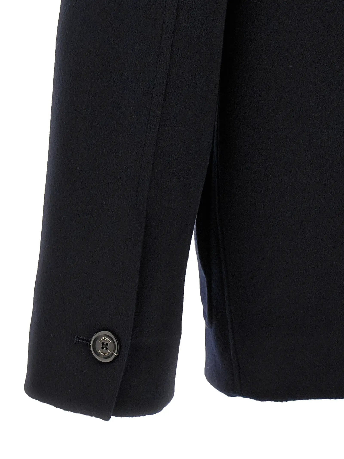 Lardini Lardini Blue Cashmere Full-Length Jacket