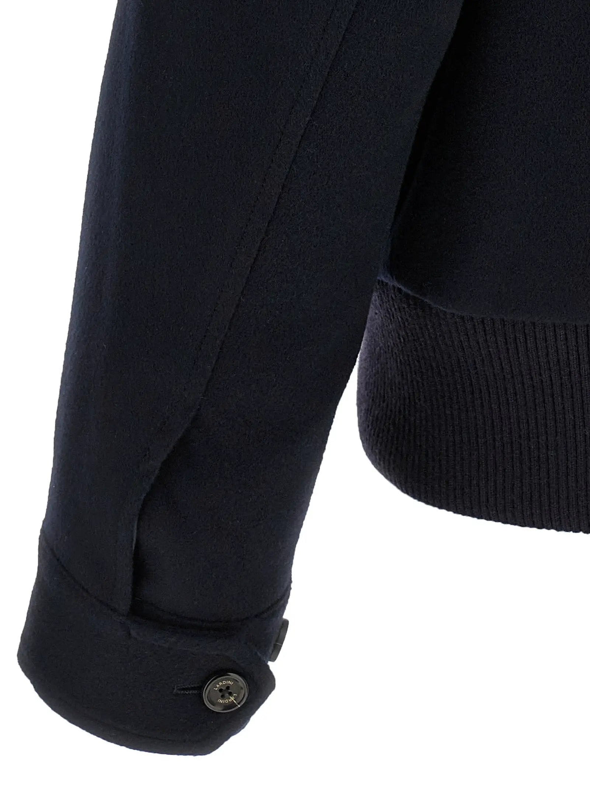 Lardini Lardini Blue Virgin Wool Full-Length Jacket