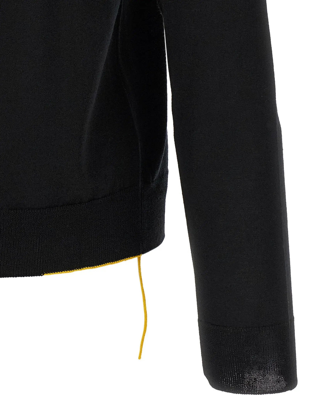 Fendi Fendi Black Virgin Wool Polo Shirt