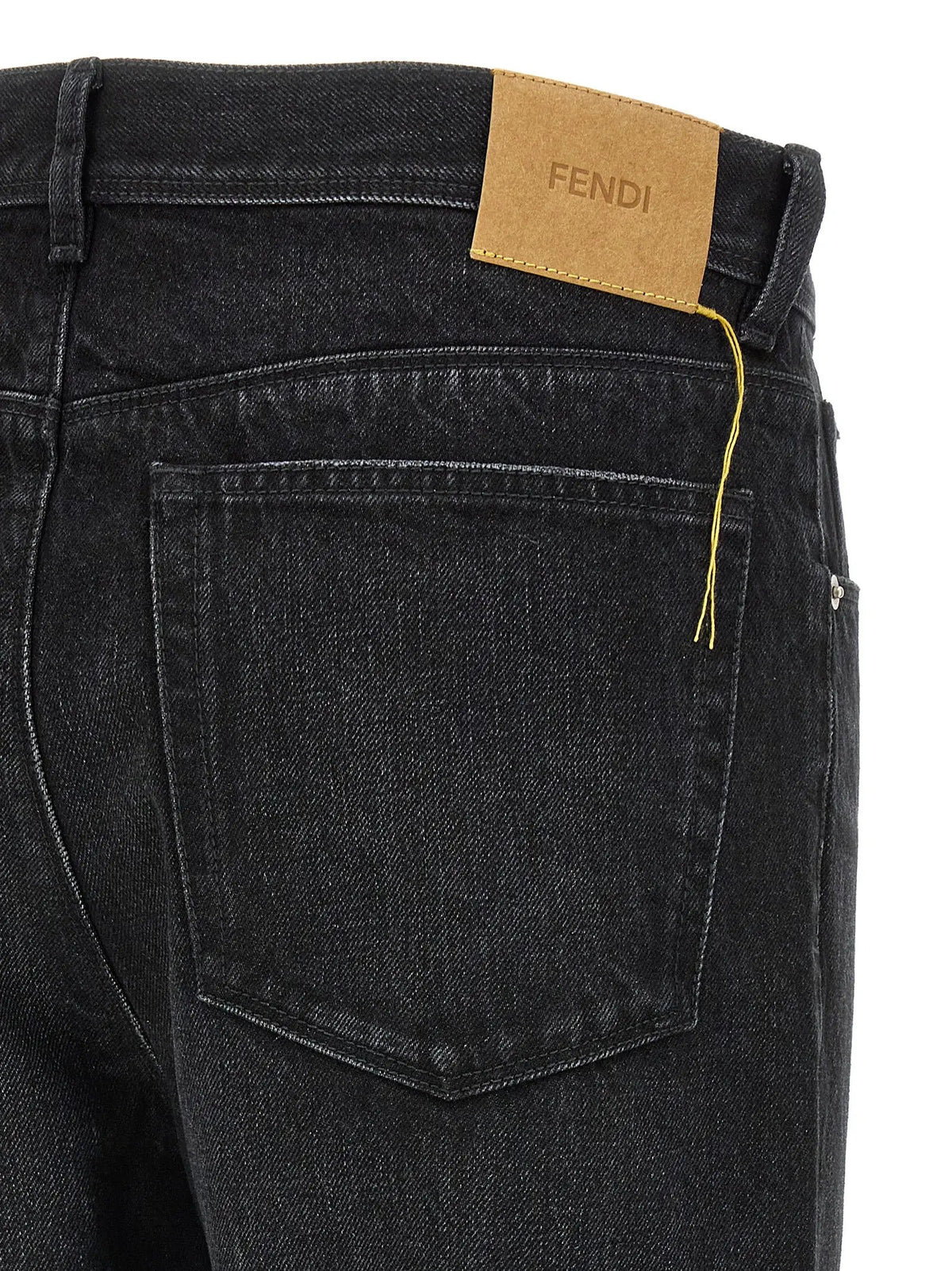 Fendi Fendi Black Cotton Jeans Denim