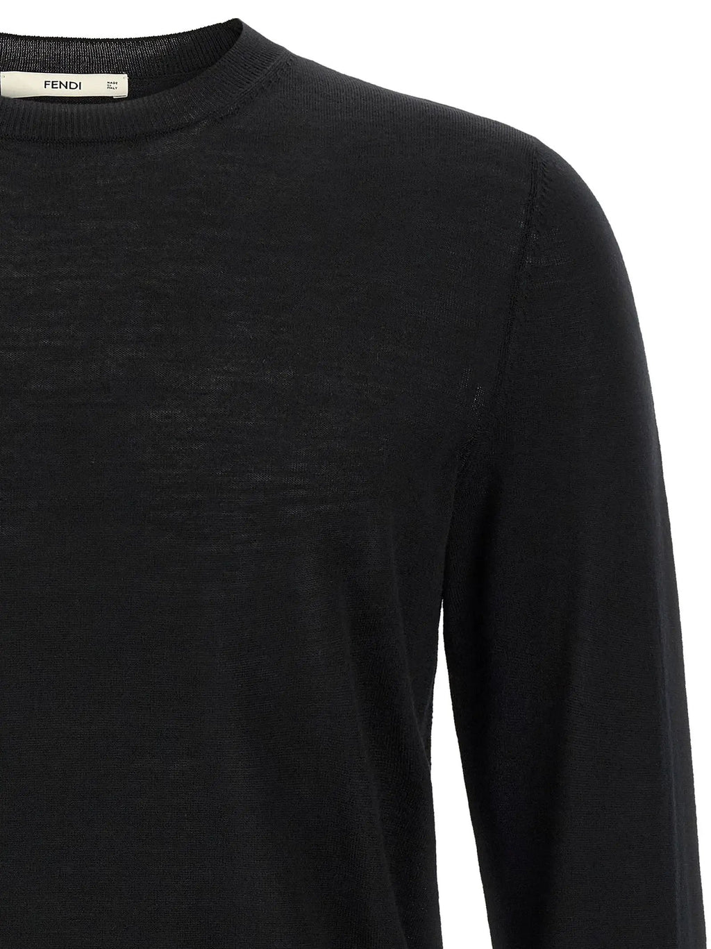 Fendi Fendi Black Virgin Wool Cardigan