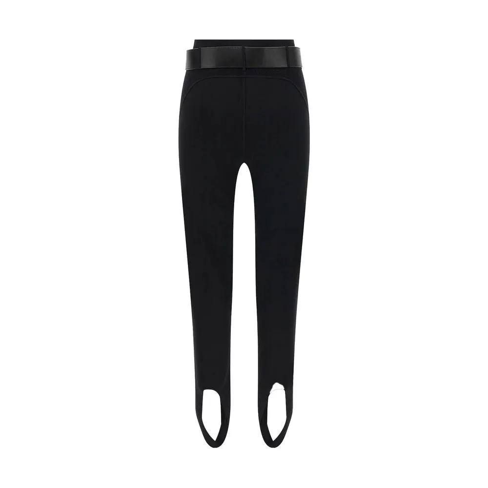 Self-Portrait Self-Portrait Black Viscose Athletic Pants