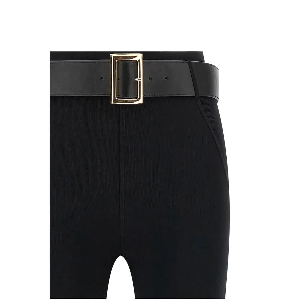 Self-Portrait Self-Portrait Black Viscose Athletic Pants