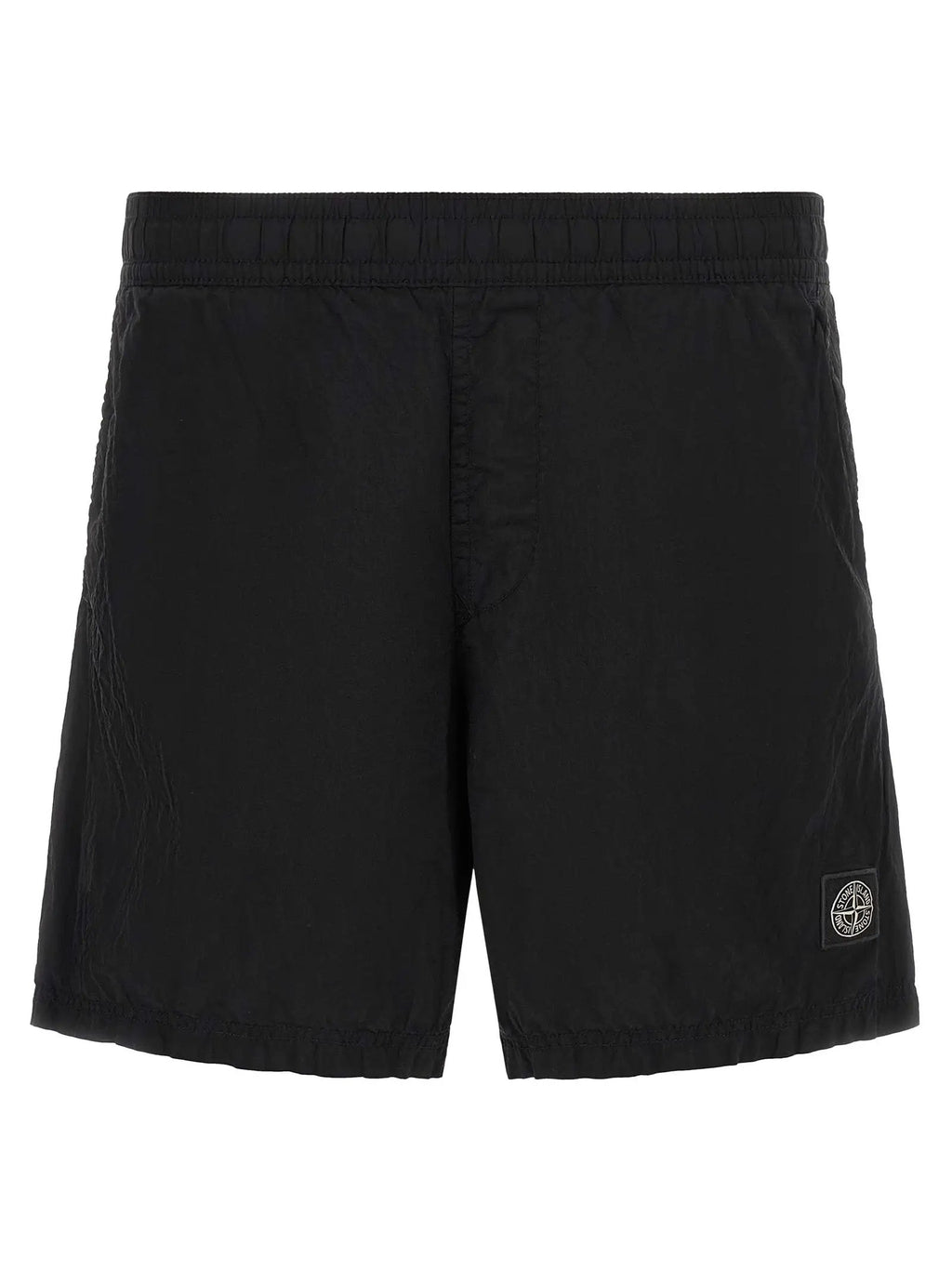 Stone Island Stone Island Black Polyamide Cargo Shorts