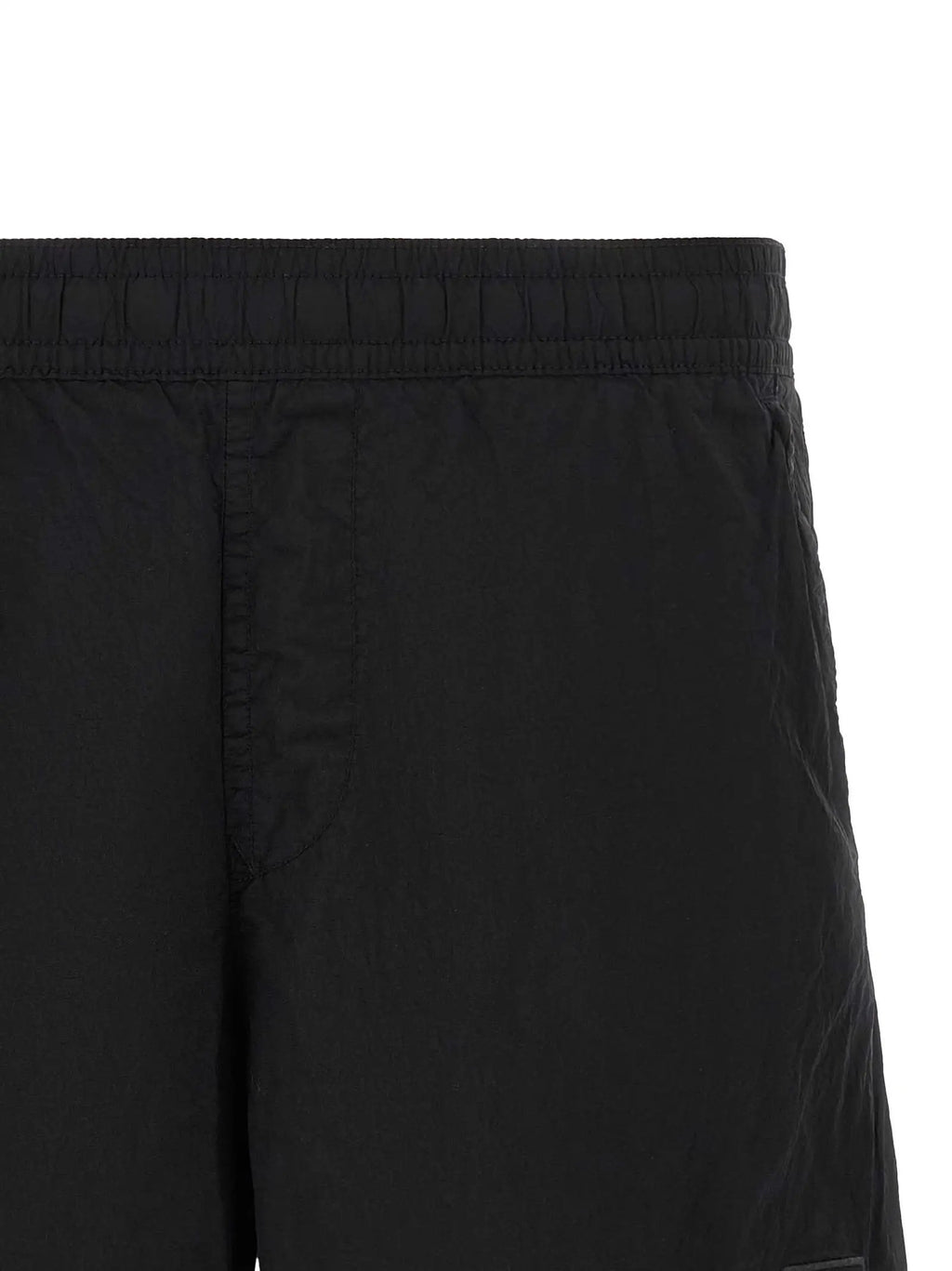 Stone Island Stone Island Black Polyamide Cargo Shorts