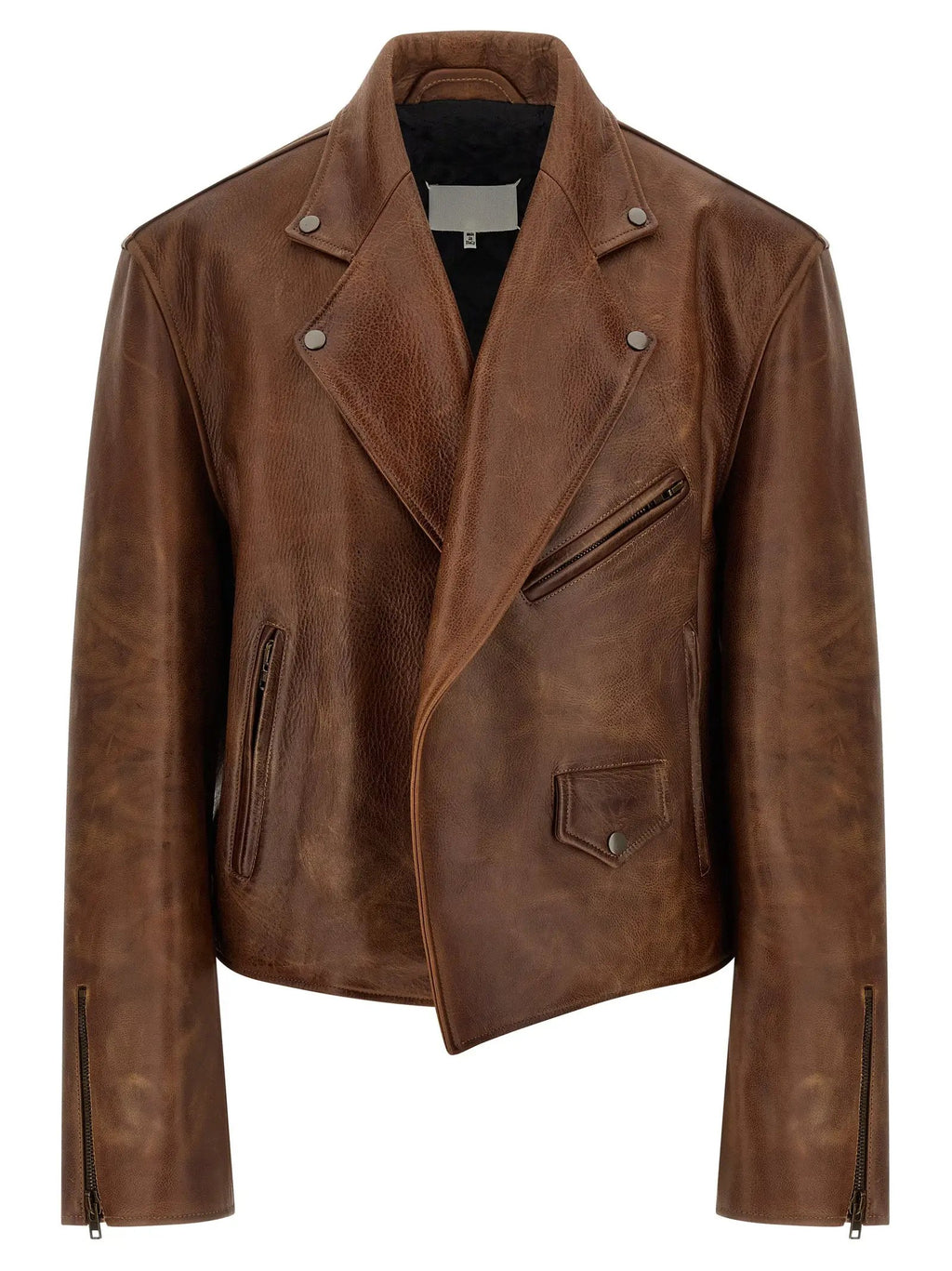 Maison Margiela Maison Margiela Brown Calfskin Leather Jacket
