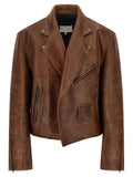 Maison Margiela Maison Margiela Brown Calfskin Leather Jacket