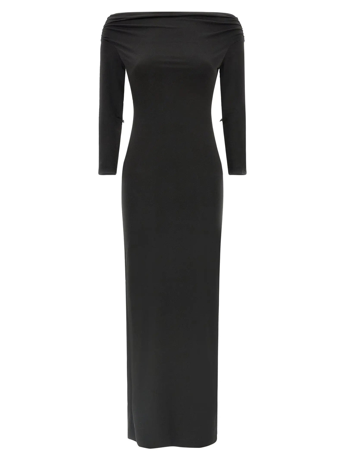 The Andamane The Andamane Black Polyester Long Dress