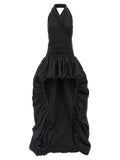 The Andamane The Andamane Black Polyester Long Dress