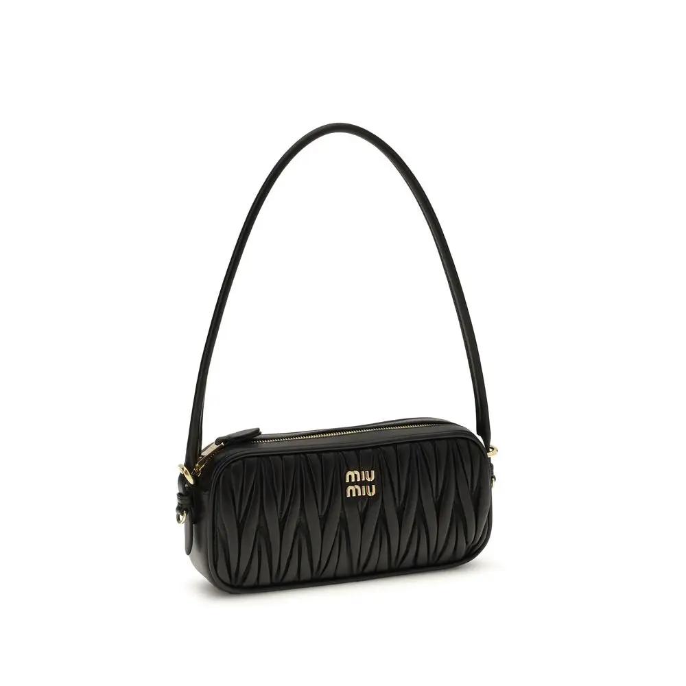 Miu Miu Miu Miu Black Lamb Ovis Aries Wallet