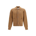 Ami Paris Brown Wool Oves Aries Cardigan