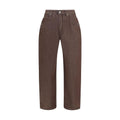 Jacquemus Jacquemus Brown Polyester Straight-Leg Jeans