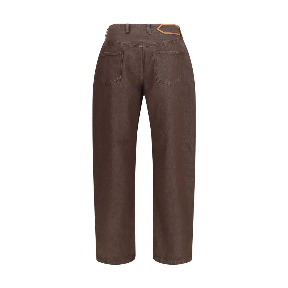 Jacquemus Jacquemus Brown Polyester Straight-Leg Jeans