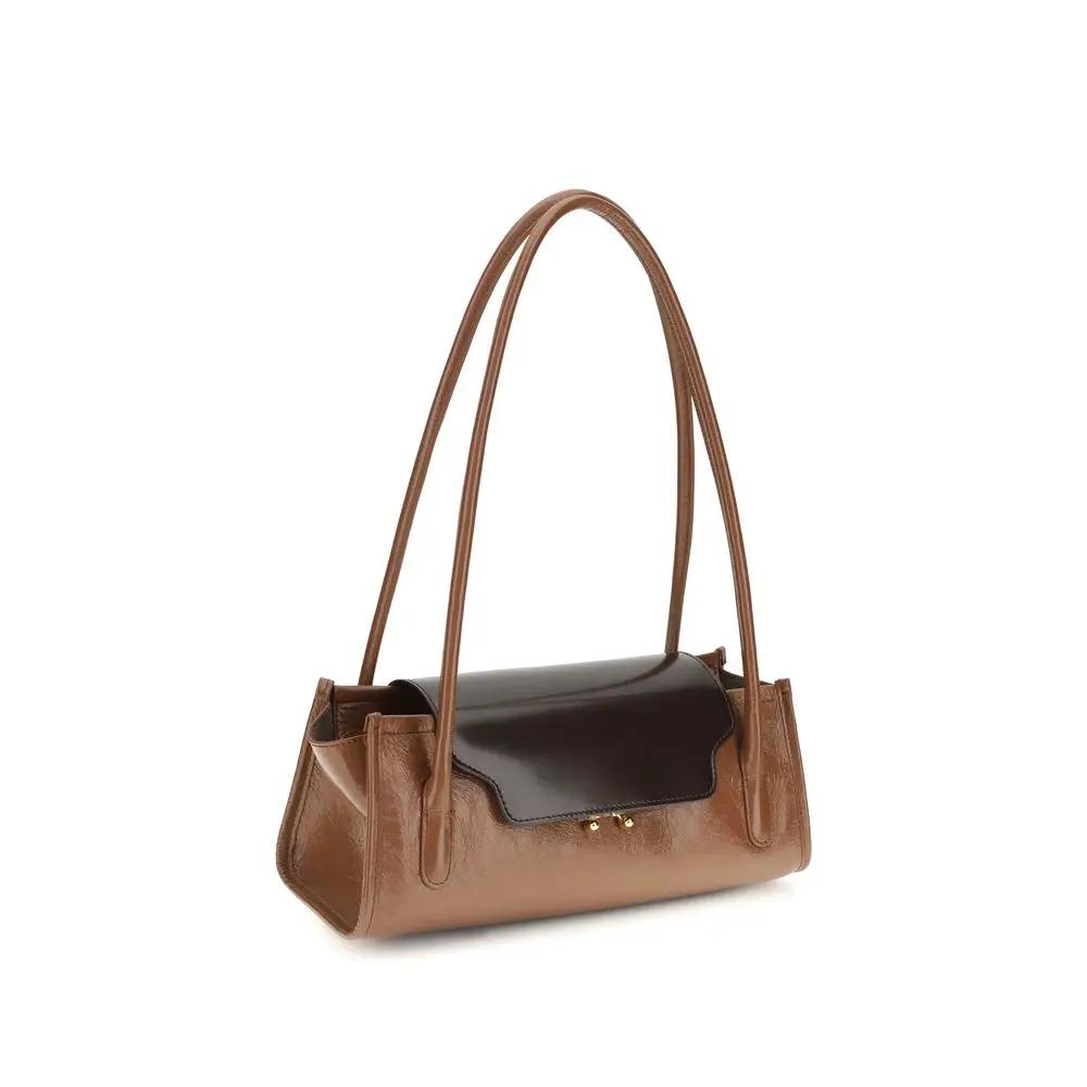 Marni Marni Brown Calf Leather Bos Taurus Shoulder Bag