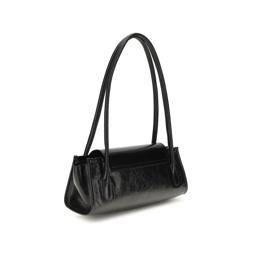 Marni Black Calf Leather Bos Taurus Shoulder Bag