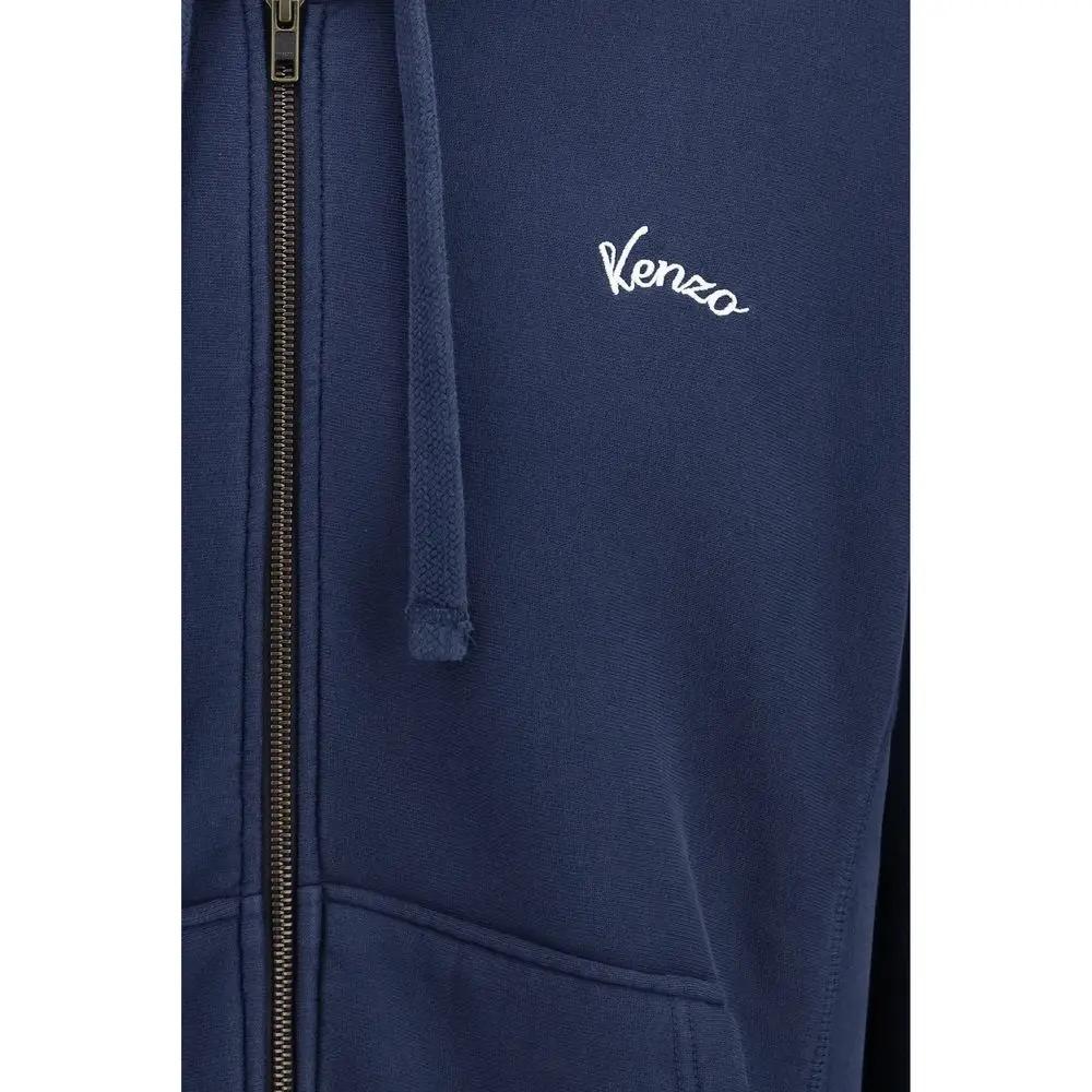 Kenzo Blue Cotton Sweatshirt