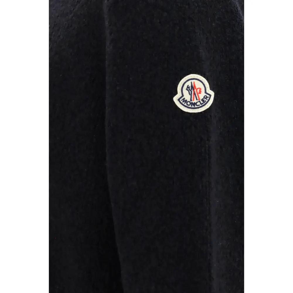 Moncler Moncler Black Wool Oves Aries Hoodie