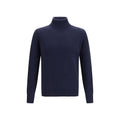 Aragona Cashmere Blue Cashmere Turtleneck