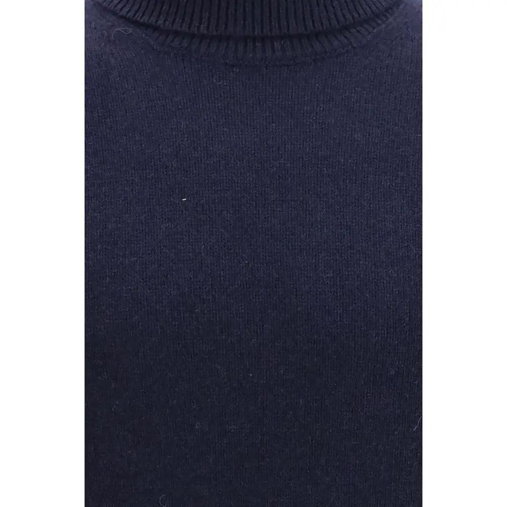 Aragona Cashmere Blue Cashmere Turtleneck