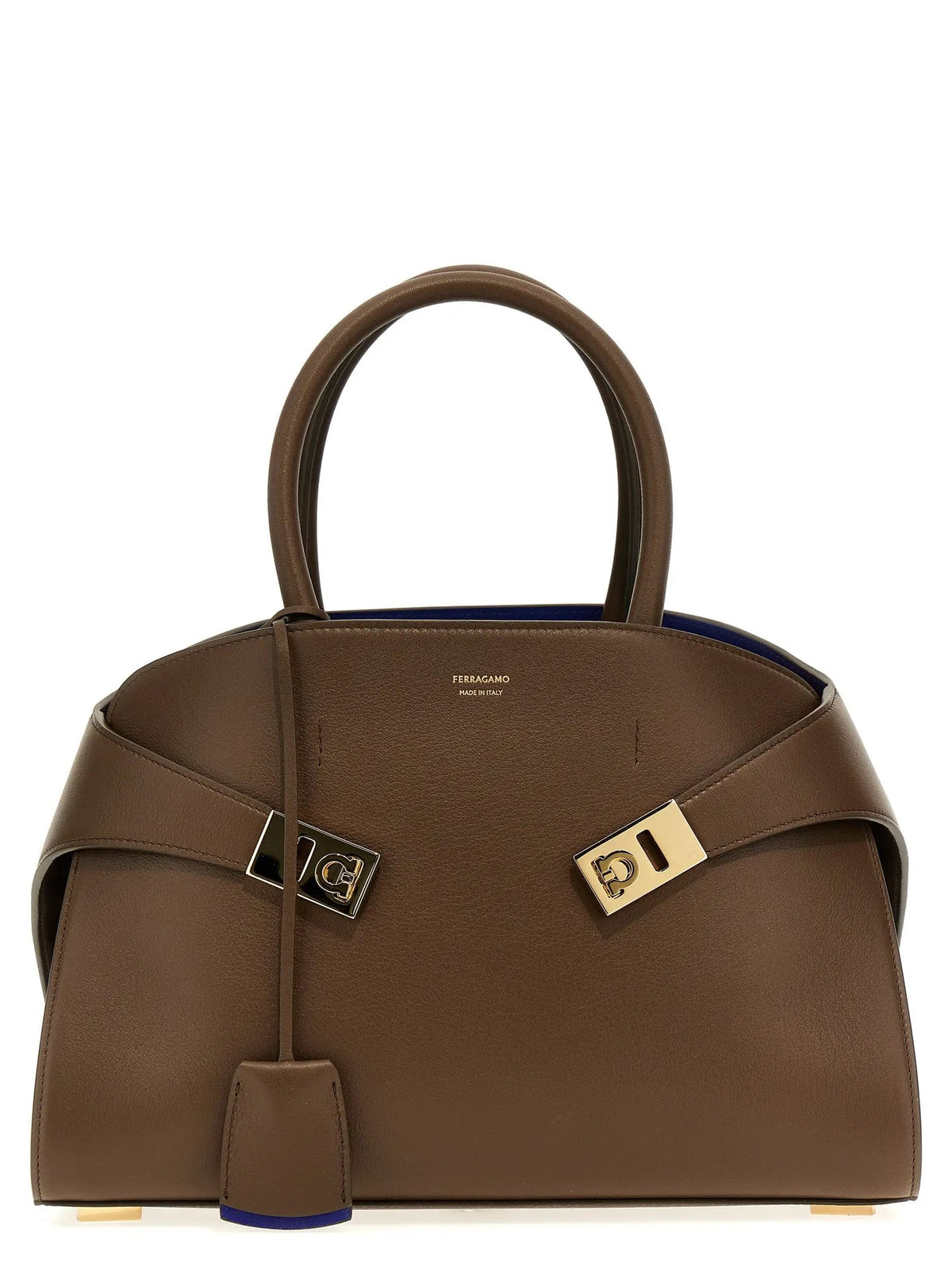 Ferragamo Brown Calfskin Handbag