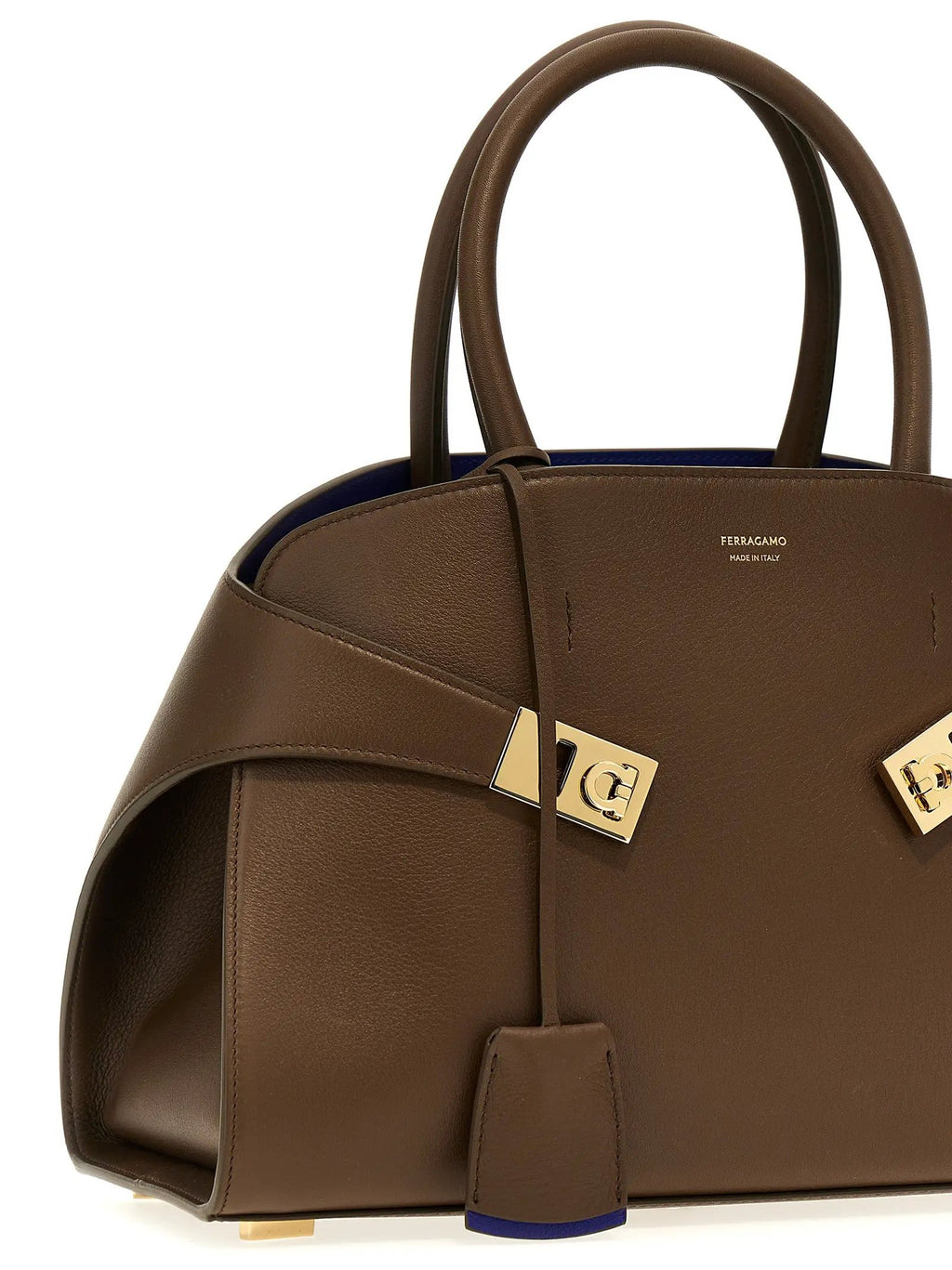 Ferragamo Brown Calfskin Handbag