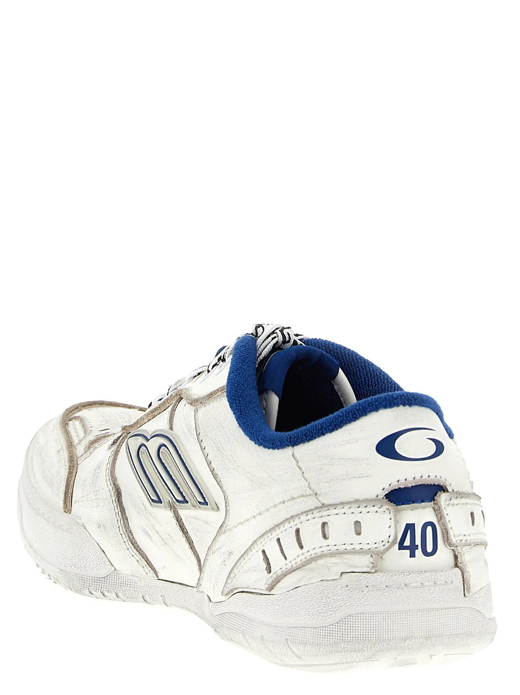Balenciaga White Calfskin Athletic Sneakers