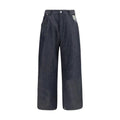PDF Channel Blue Cotton Relaxed Fit Jeans