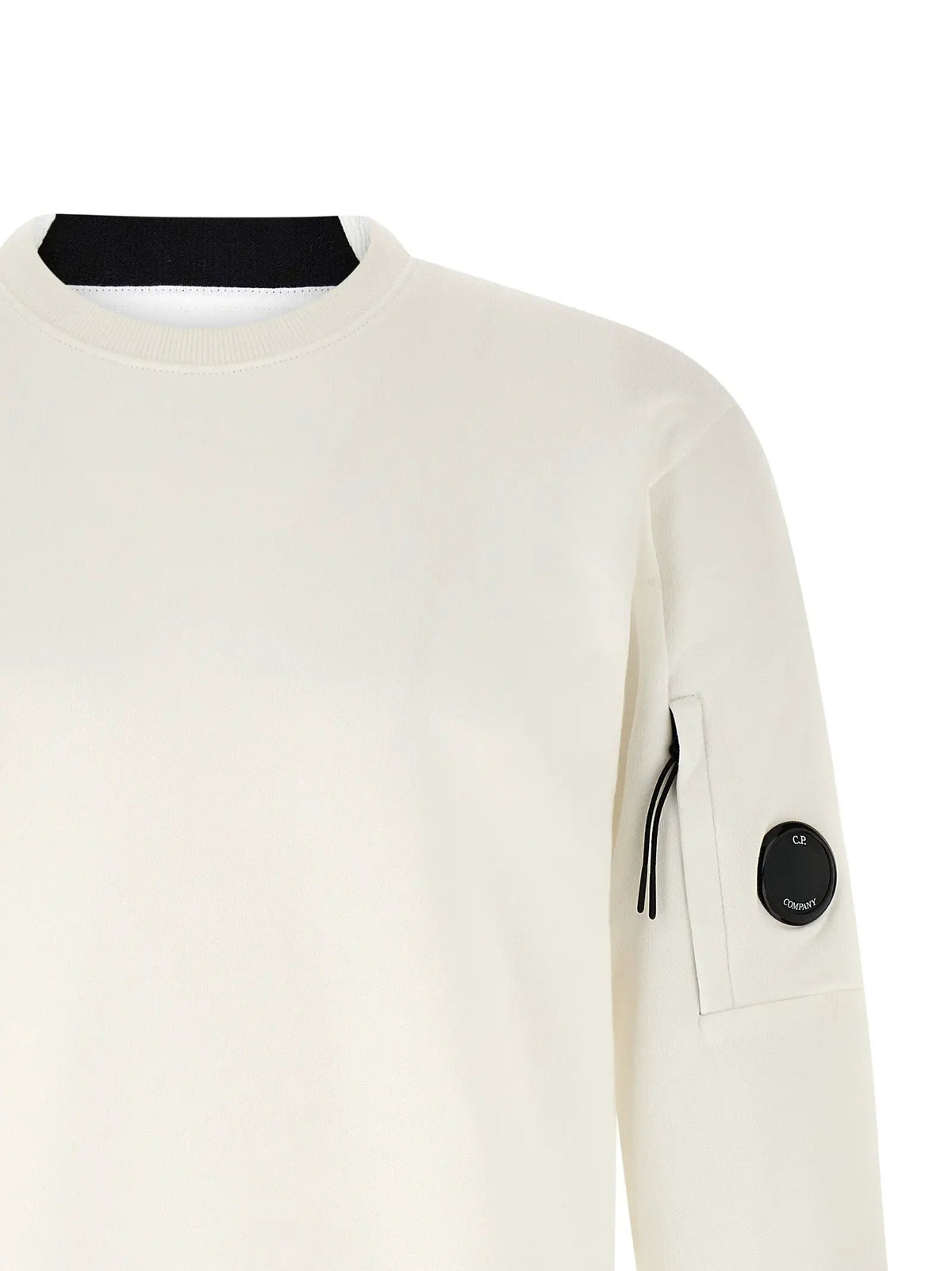 C.P. Company White Cotton Sweatshirt