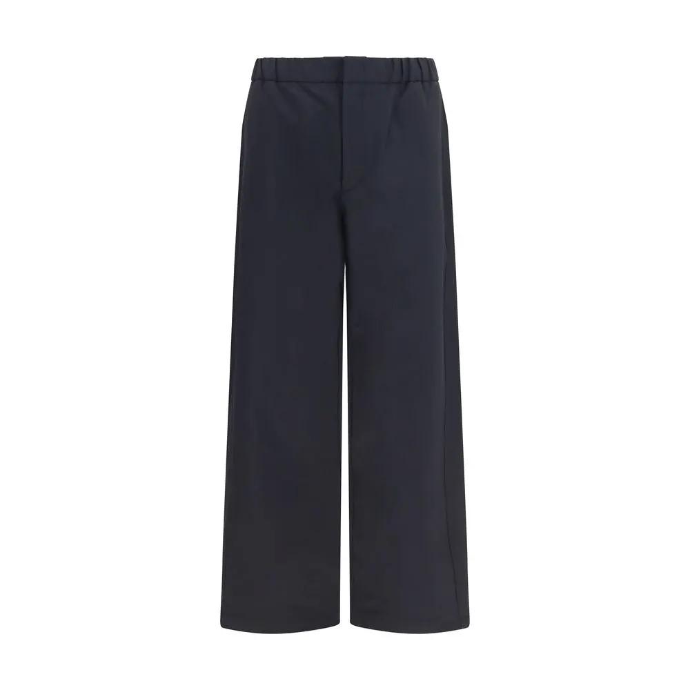 LAMINAR Black Nylon Casual Pants