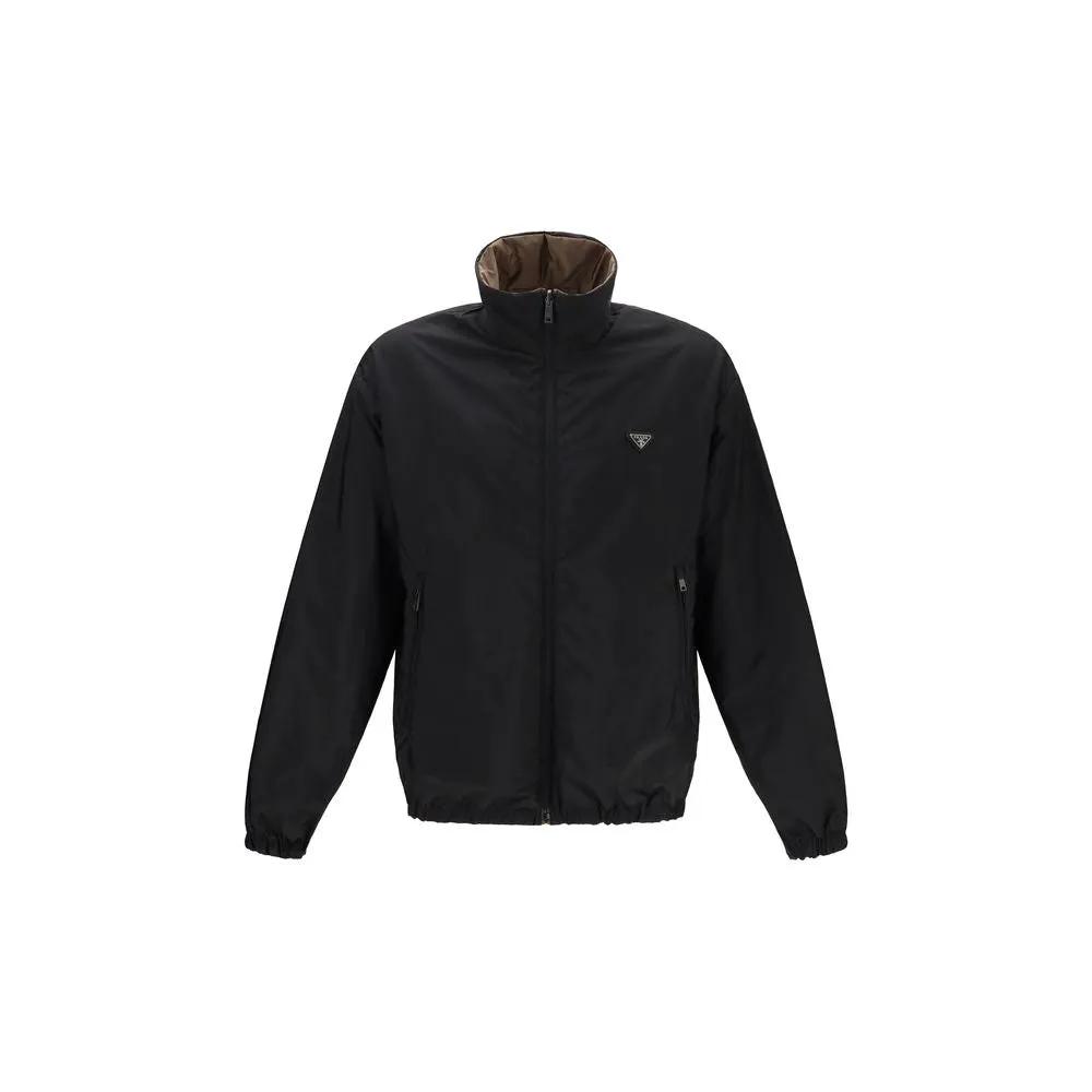 Prada Multicolor Recycled Polyamide Full-Length Jacket