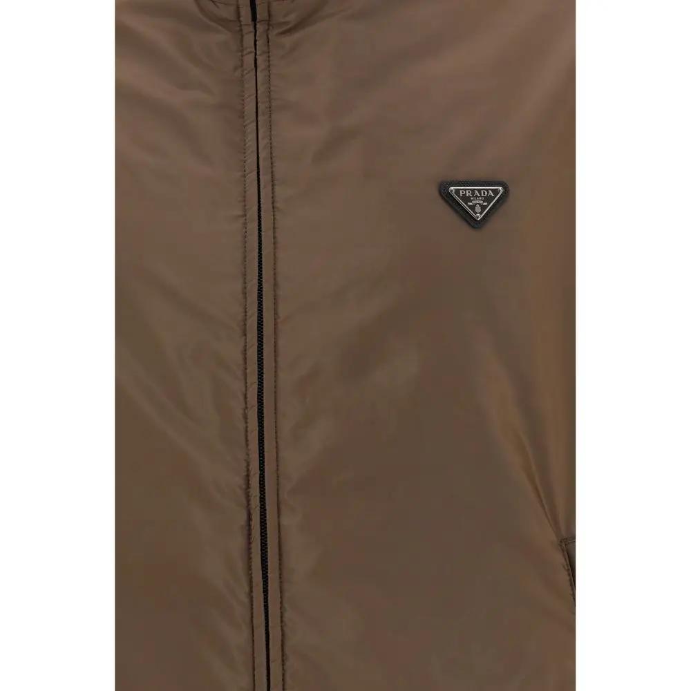 Prada Multicolor Recycled Polyamide Full-Length Jacket