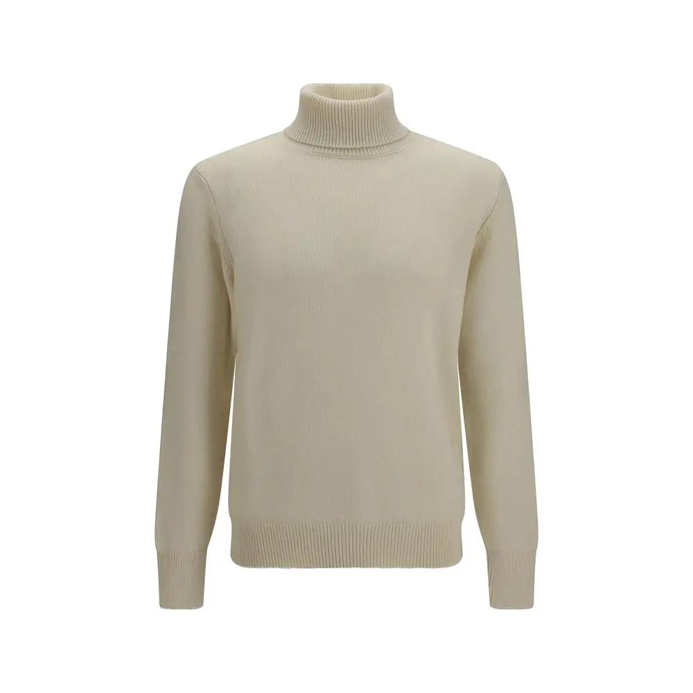 Aragona Cashmere White Cashmere Sweater