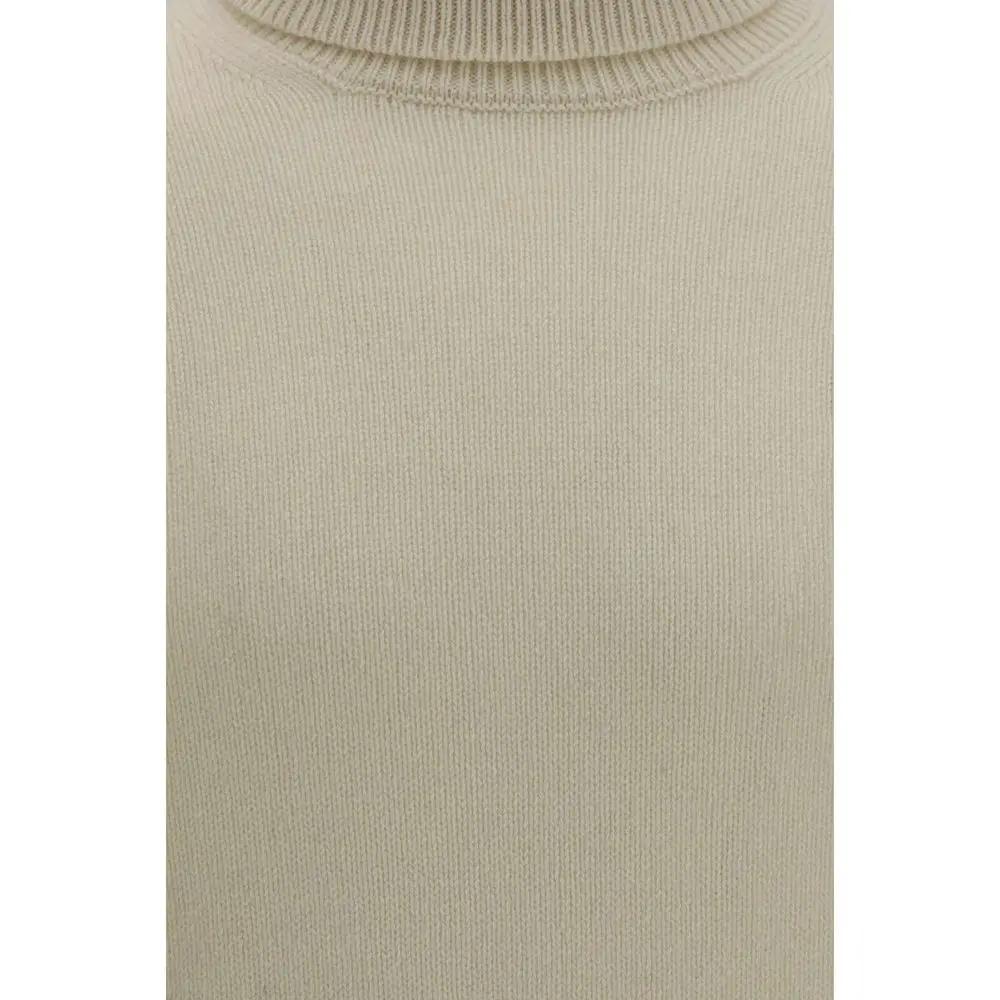 Aragona Cashmere White Cashmere Sweater