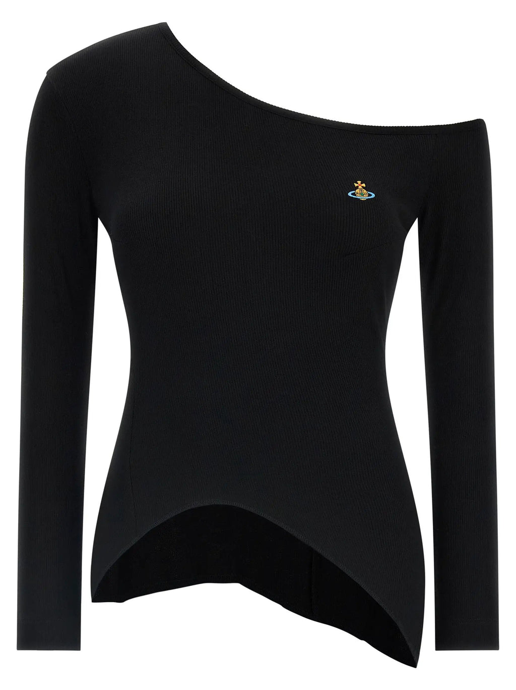 Vivienne Westwood Black Viscose Long Sleeve T-Shirt