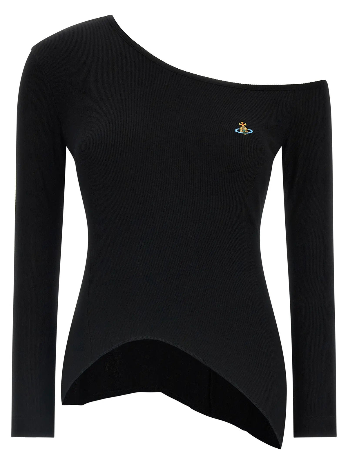 Vivienne Westwood Black Viscose Long Sleeve T-Shirt